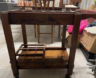 carrello portaoggetti/bottiglie