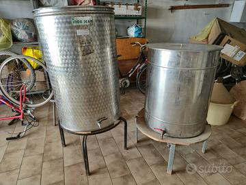 Serbatoio per olio di oliva - acciaio Inox -coppia