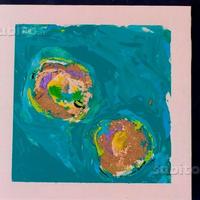 Mario Schifano tecnica mista su tela