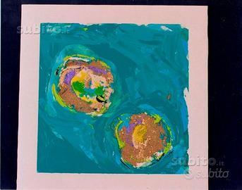 Mario Schifano tecnica mista su tela