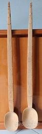 Mestoloni/Cucchiaioni In Legno Artigianale Vintage