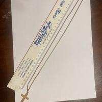 Catenina oro 18kt + crocifisso