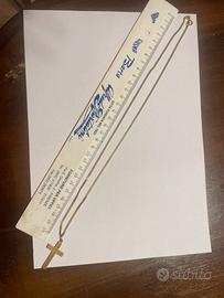 Catenina oro 18kt + crocifisso