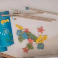 Gioco pesca in legno