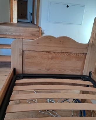 Letto singolo legno artigianale