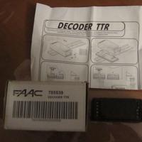 n. 2 Decoder TTR Faac 785539 Automazione Originali