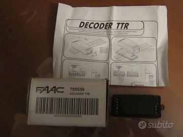 n. 2 Decoder TTR Faac 785539 Automazione Originali