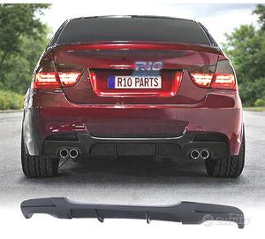 DIFFUSORE BMW E90 E91 LOOK M PERFORMANCE NERO LUCI