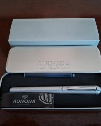 Penna Aurora Ipsilon color argento satinato