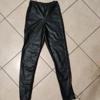 leggins da donna in pelle