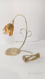 Lampada da tavolo Bonetti anni 90 in ferro