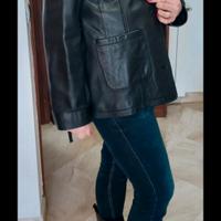 Giacca corta in pelle donna