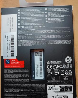 SSD Lexar NVMe PCIe Gen4 1TB EQ790 NUOVO