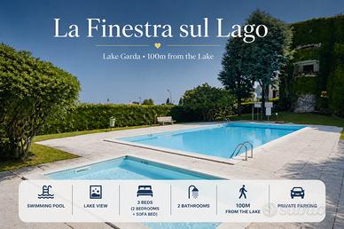 Appartamento vista lago con piscina