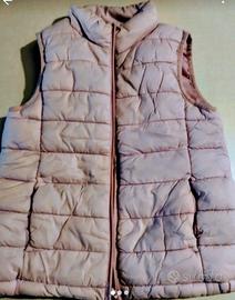piumino smanicato leggero bambina Benetton 4/5 