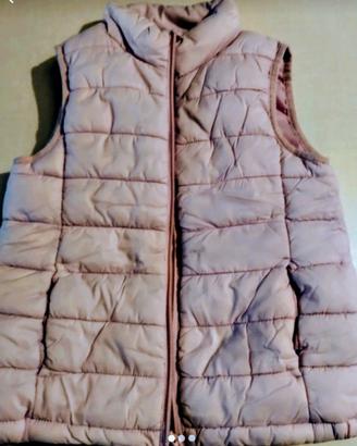 piumino smanicato leggero bambina Benetton 4/5 
