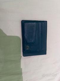 Portacarte Piquadro in pelle blu