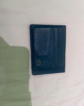 Portacarte Piquadro in pelle blu