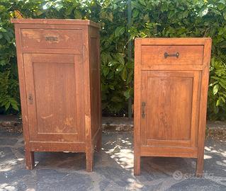 Comodini antichi legno da restaurare
