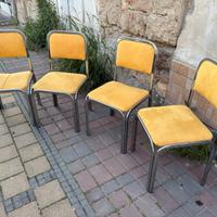 5 sedie vintage design modernariato '70