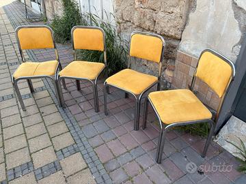 5 sedie vintage design modernariato '70