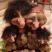 Gruppo Famiglia Troll Ny Form – Originale Norvegia