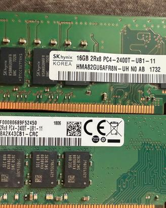 Kit RAM 32 GB DDR4 2400 2x16 GB Samsung SK Hynix