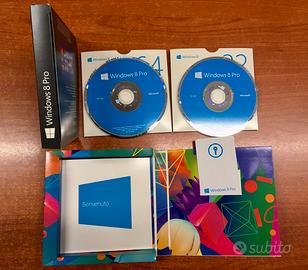 Windows 8 PRO DVD originale 32 64 bit + licenza