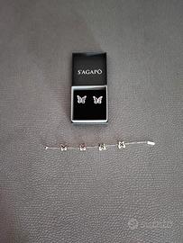 Orecchini più bracciale S'agapo'