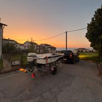 Barca open 40cv con carrello