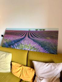 Quadro in vetro temperato 125x50 – Campi Lavanda