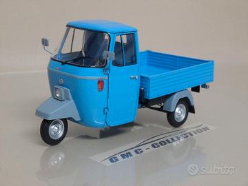 Piaggio Ape 501 Van 1979 Blu Open Mitica 1/18