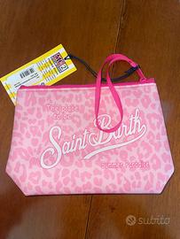  Pochette MC2 Saint Barth Rosa Leopardata Nuova