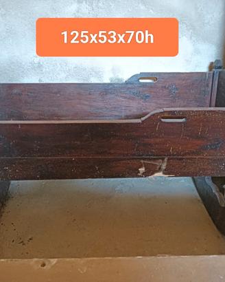culla vintage in legno 