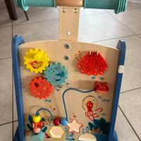 Carrellino primi passi in legno come nuovo