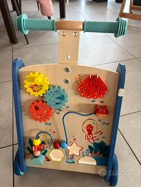 Carrellino primi passi in legno come nuovo