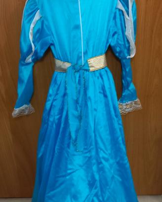 Costume di carnevale da Principessa colore Azzurro