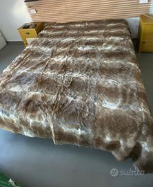 coperta matrimoniale vintage vero lapin coniglio