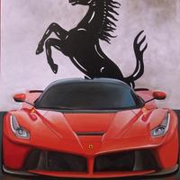 quadro dipinto a mano Ferrari LaFerrari olio tela
