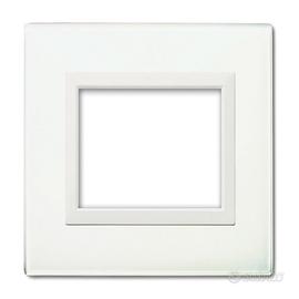 Lotto placche AVE vetro bianco – 3, 4 e 7 moduli –