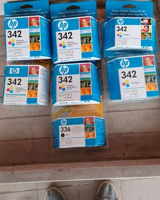7 Cartucce HP 442 e 336 originali