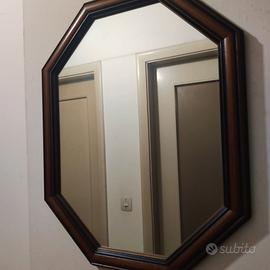 Specchio con cornice in legno 45x35