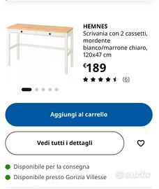 Scrivania HEMNES IKEA
