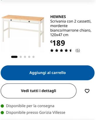 Scrivania HEMNES IKEA