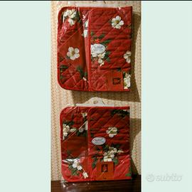 Coppia set americani natalizi  trapuntati, nuovi