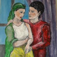 Quadro tela,acrilico .2019.Pitt. Alekhina S