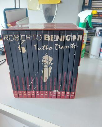 ROBERTO BENIGNI TUTTO DANTE COFANETTO  COMPLETO 