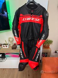 Tuta da moto componibile in 100% pelle Dainese