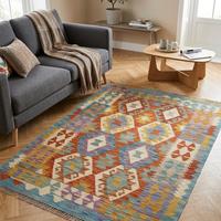 tappeto kilim afgano 100% lana 