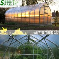 Serra 2,5x4m policarbonato a casetta giardino orto